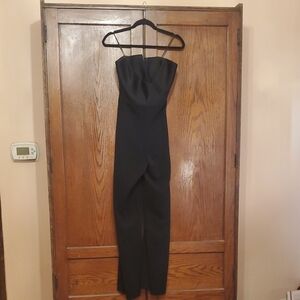 JAY GODFREY SIZE 6 Elegant Black Strapless Jumpsuit